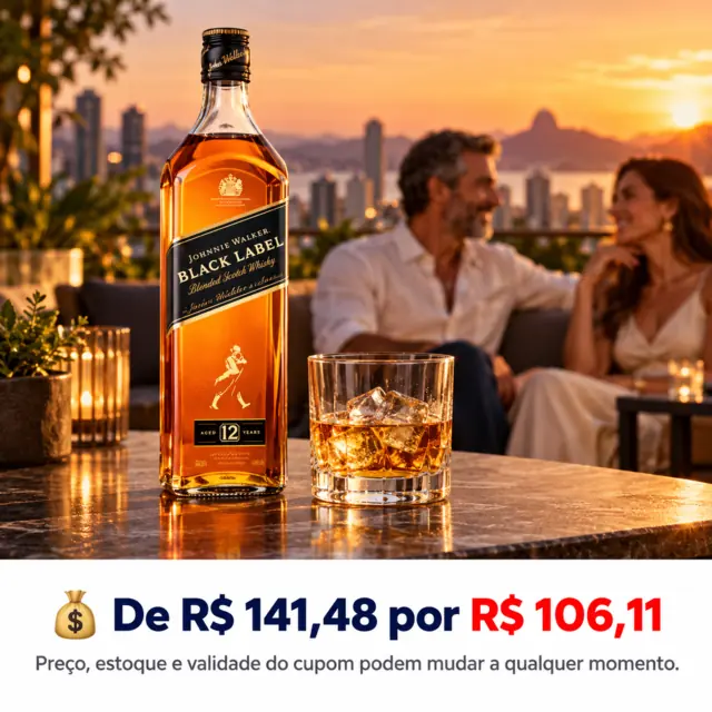 Exemplo de oferta de whisky Johnnie Walker Black Label